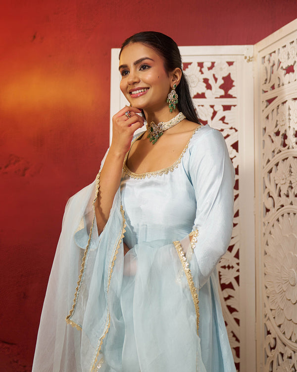 Haadiya Silk Gotapatti Suit Set