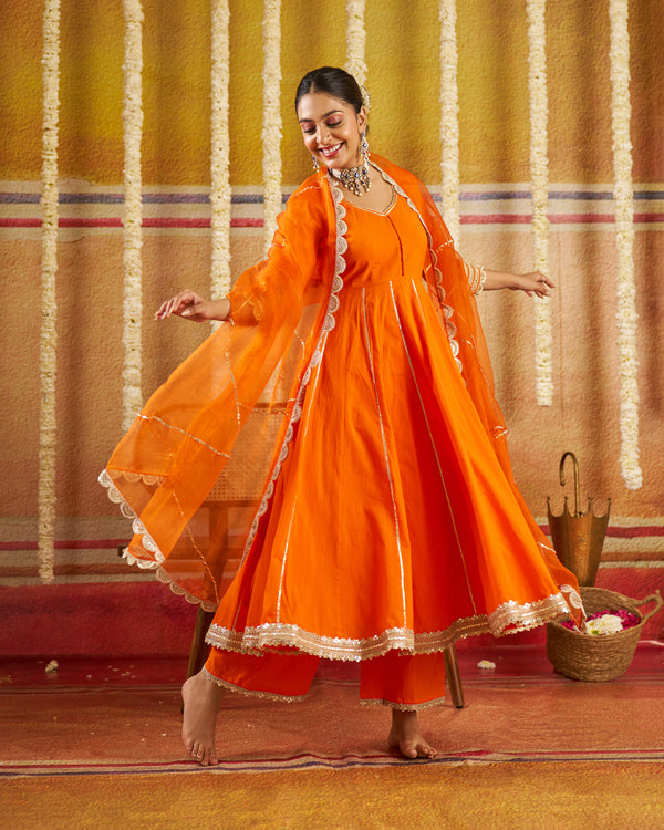 Zarqa Cotton Gotapatti Suit Set