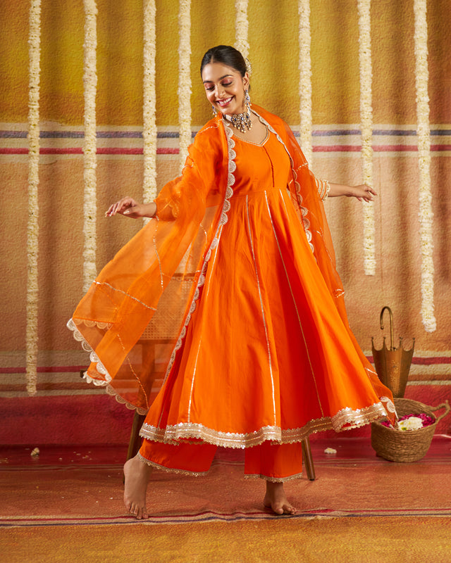 Zarqa Cotton Gotapatti Suit Set