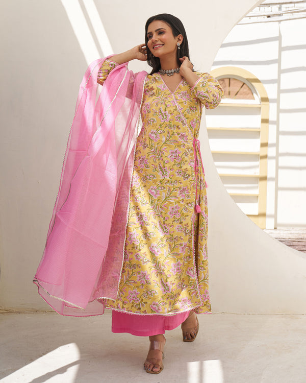 Timeless Elegance Handblock Suit Set