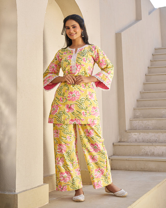 Casual Grace Handblock Coord Set