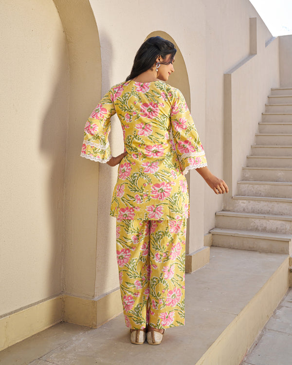 Casual Grace Handblock Coord Set