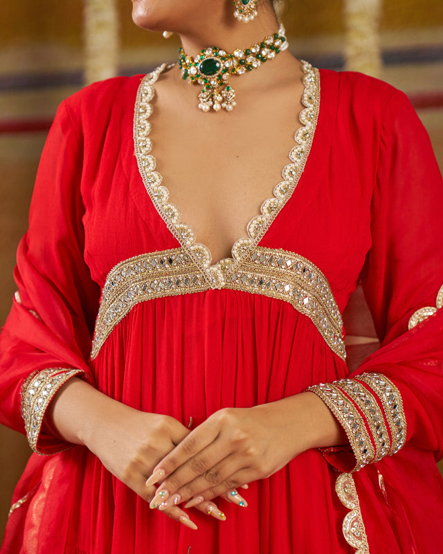 Libaas Georgette Gotapatti Suit Set