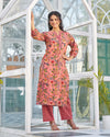 Subtle Elegance Handblock Kurta Set