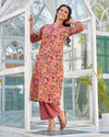 Subtle Elegance Handblock Kurta Set