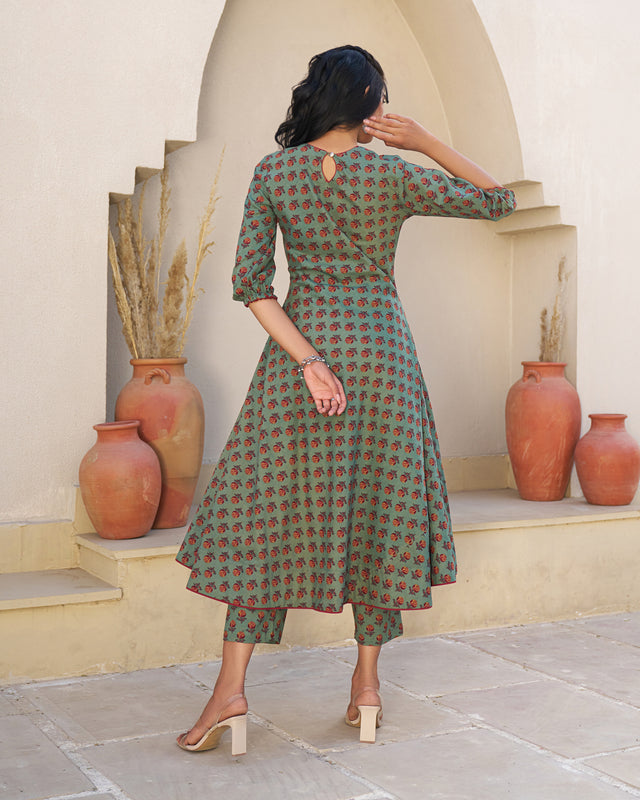 Naturally You Handblock Kurta Set