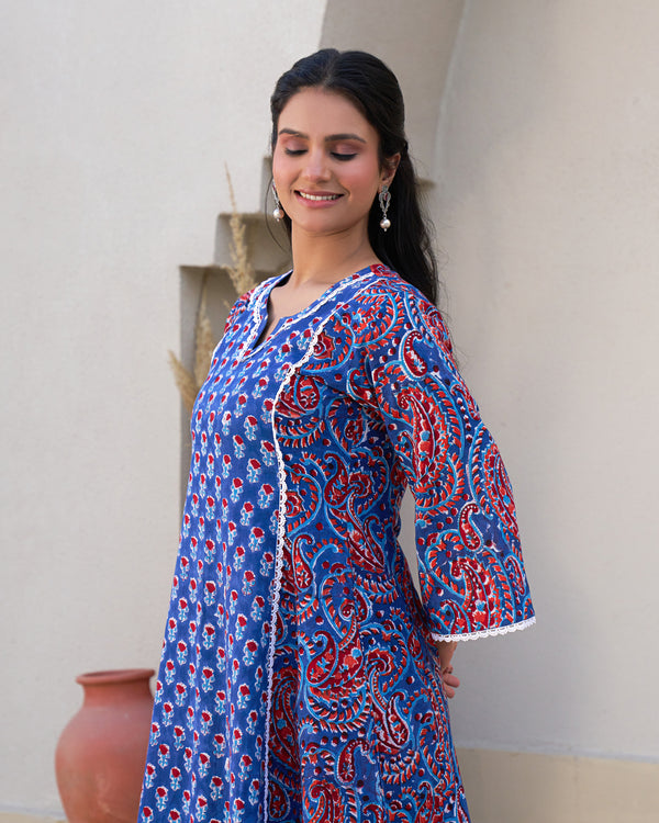Effortless Chic Handblock Kurta Set