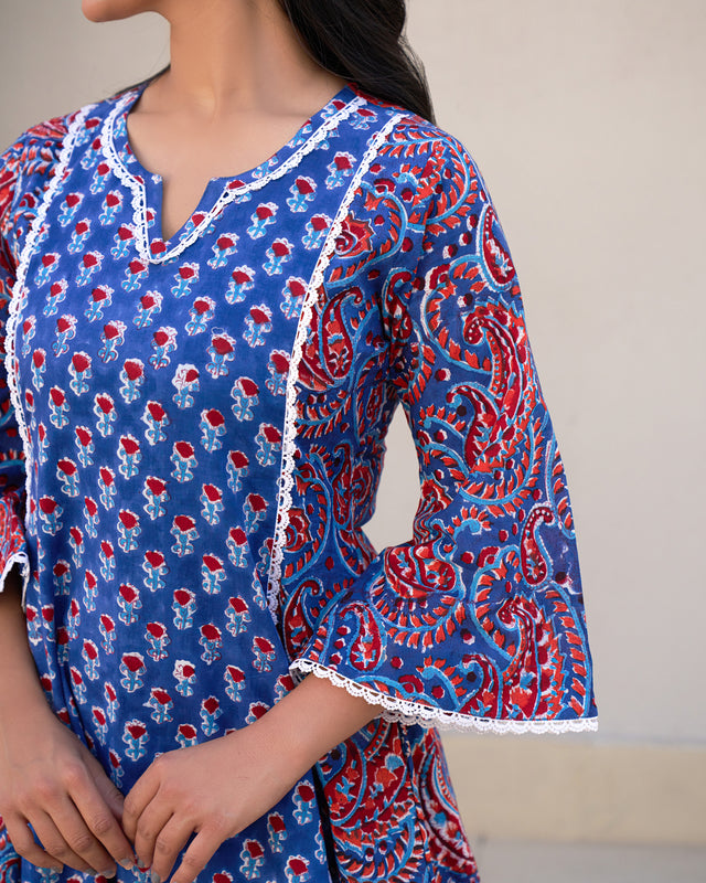 Effortless Chic Handblock Kurta Set