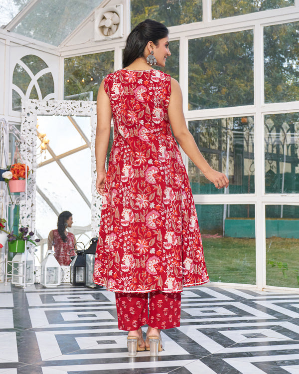 Rustic Ease Handblock Kurta Set