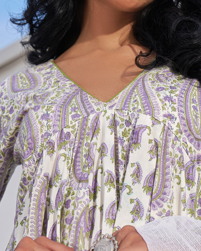 Soft Tones Handblock Suit Set