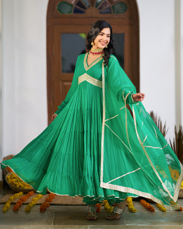 Maya Green Tier Suit Set