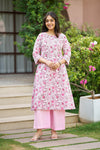 Rosewood handblock kurta set