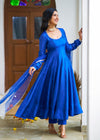 Sapphire Blue Anarkali Suit Set