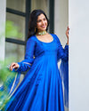 Sapphire Blue Anarkali Suit Set