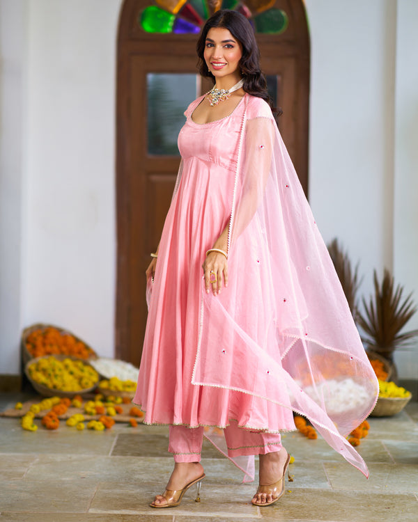 Salmon Pink Suit Set