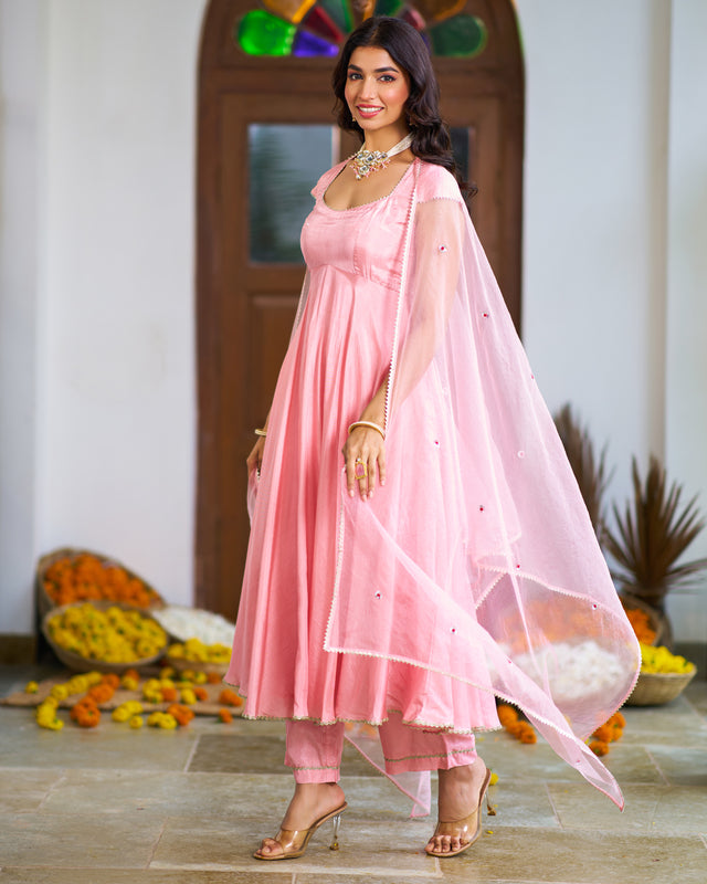 Salmon Pink Suit Set