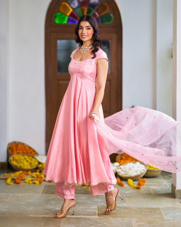 Salmon Pink Suit Set