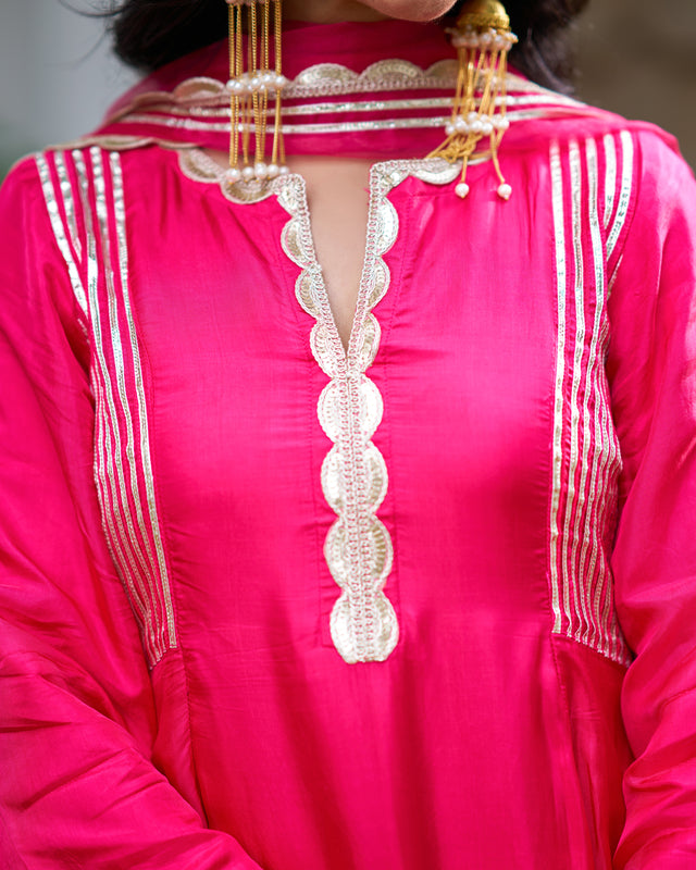 Mystic Pink Flared Suit Set