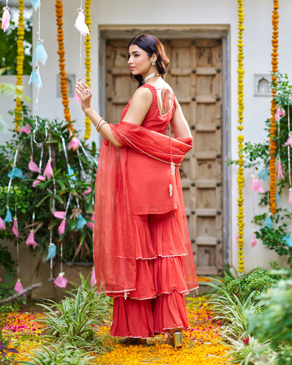 Siri bloom Rust Suit Set