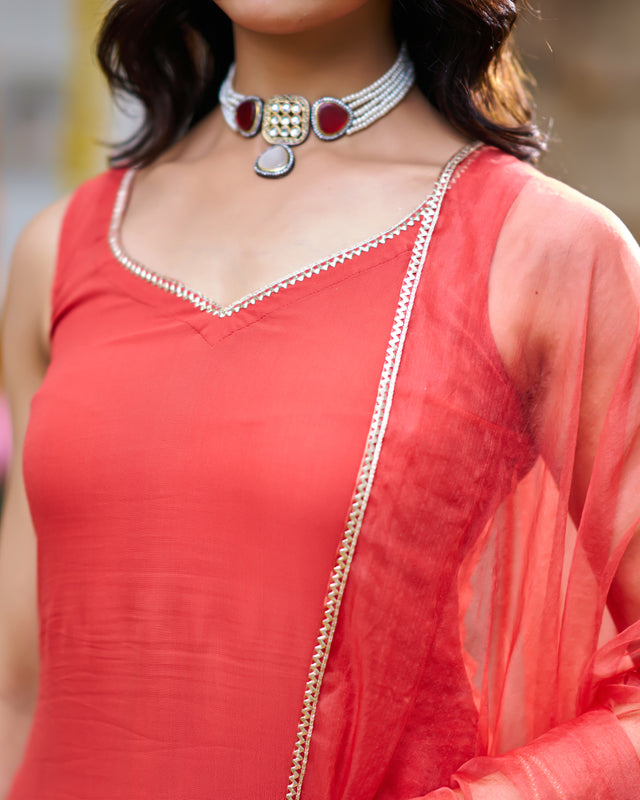 Siri bloom Rust Suit Set