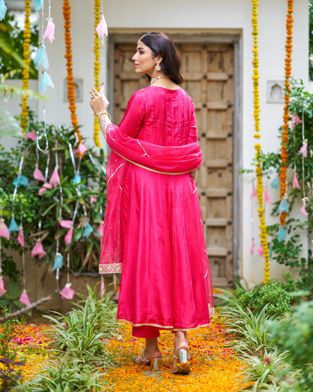 Saanjh Pink Suit set