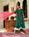 Teej Green Gotapatti Suit Set