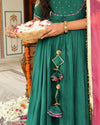 Teej Green Gotapatti Suit Set