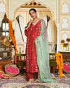 Barkat Maroon Kurta Set