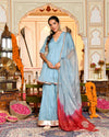 Luna Blue Sharara Set