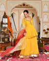 Swarn Peplum Gota Sharara Set