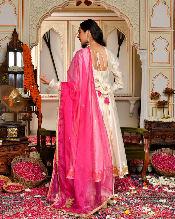 Shehzadi Kali Gotapatti Anarkali Set