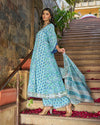 Yara Handblock Cotton Gotapatti Suit Set