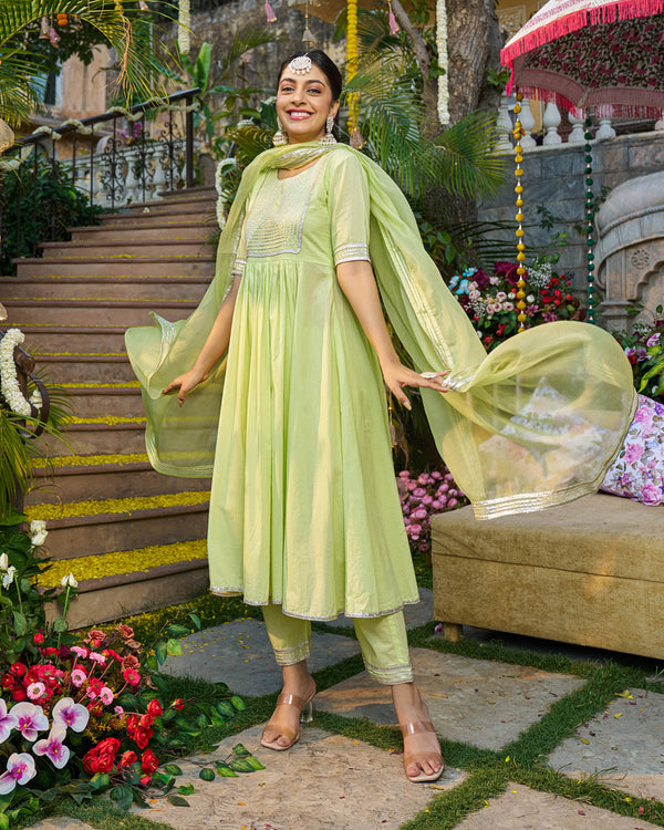 Sahra Cotton Gotapatti Suit Set