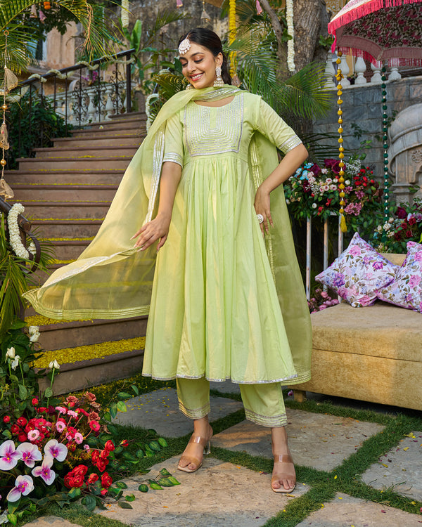 Sahra Cotton Gotapatti Suit Set