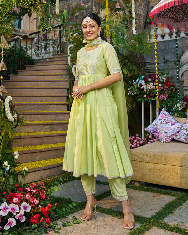 Sahra Cotton Gotapatti Suit Set