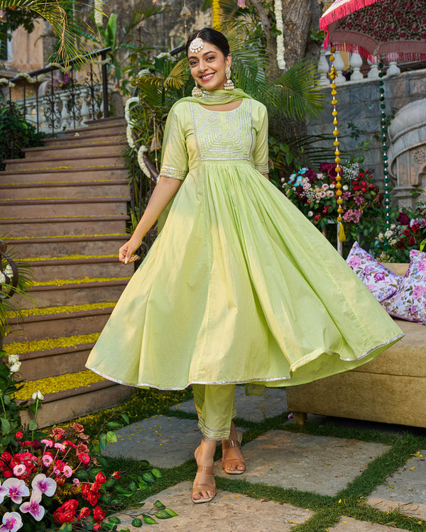 Sahra Cotton Gotapatti Suit Set