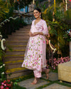 Ira Satin Handpainted Gotapatti Suit Set