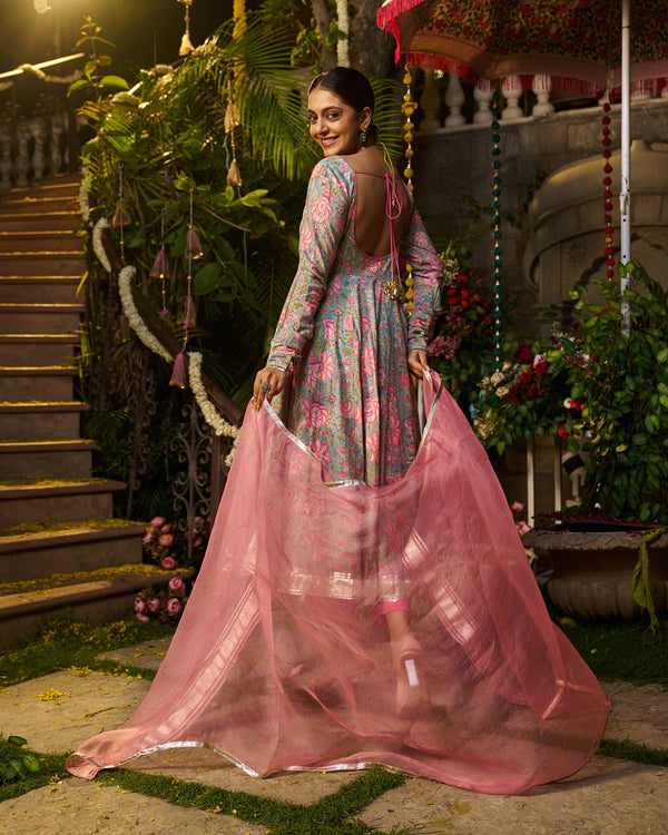 Sahil Handblock Cotton Gotapatti Suit Set