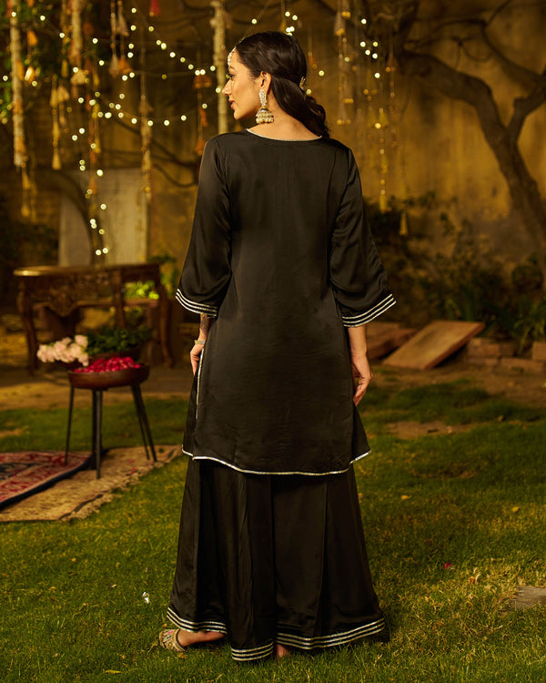 Nural Satin Gotapatti Coord Set