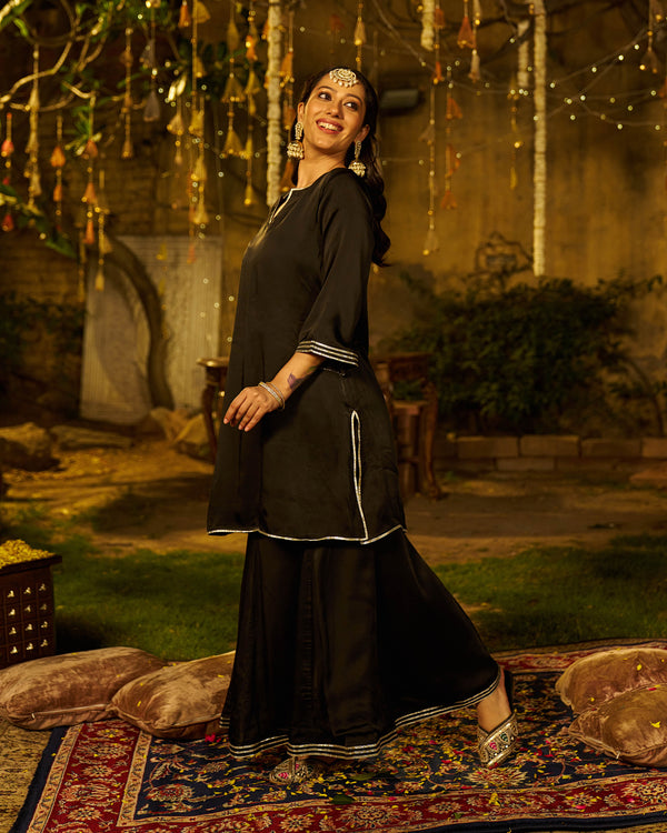 Nural Satin Gotapatti Coord Set