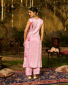 Ishq Satin Handpainted Kurta Set