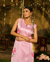 Ishq Satin Handpainted Kurta Set