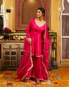 Raahein Silk Gotapatti Sharara Set