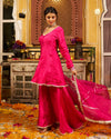 Raahein Silk Gotapatti Sharara Set