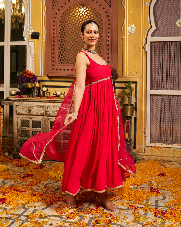 Dua Georgette Gotapatti Suit Set