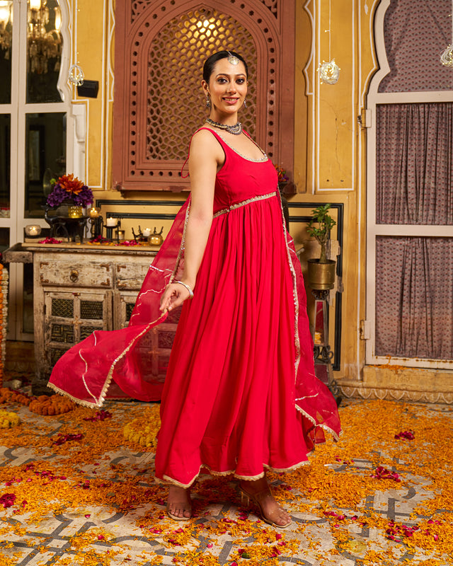 Dua Georgette Gotapatti Suit Set