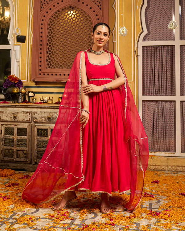 Dua Georgette Gotapatti Suit Set