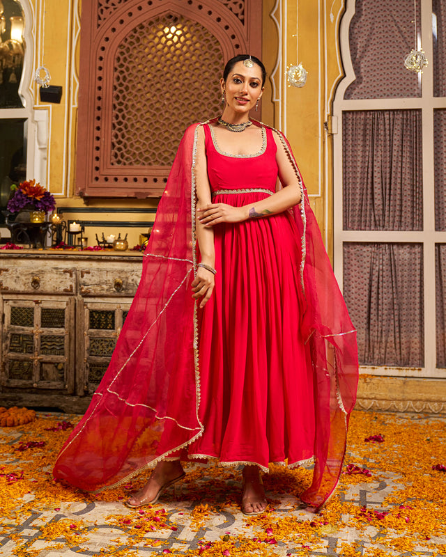 Dua Georgette Gotapatti Suit Set