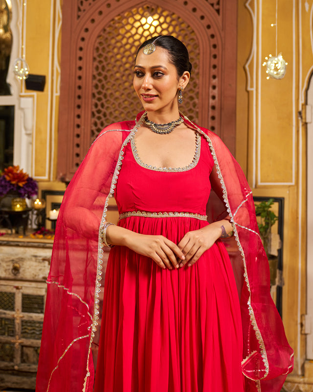 Dua Georgette Gotapatti Suit Set