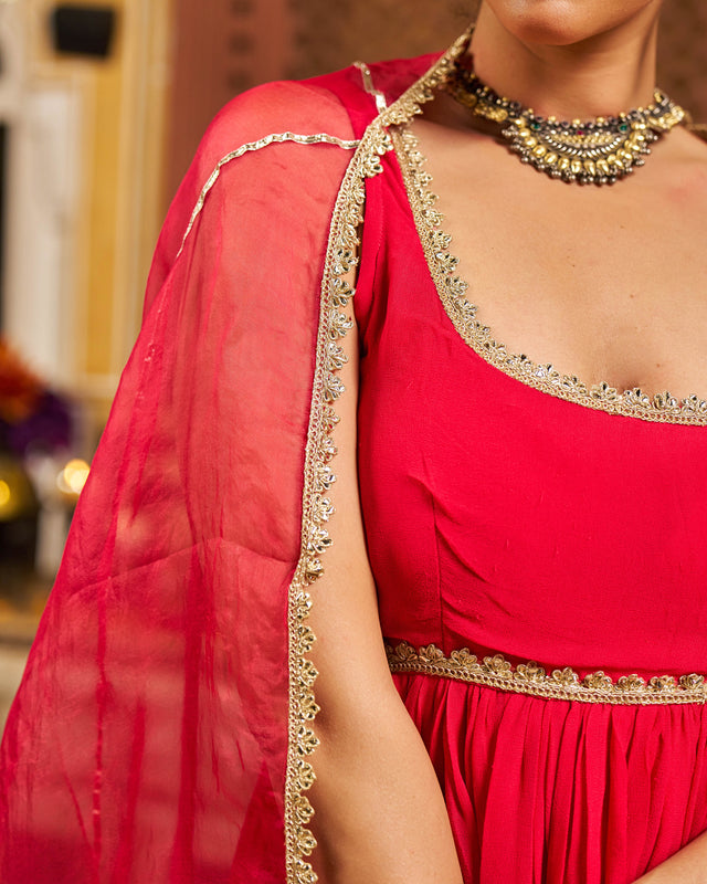 Dua Georgette Gotapatti Suit Set